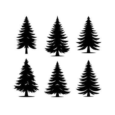 Siluet Katı Vektör Simgesi Noel Ağacı, Noel ağacı, Noel, Firavun, Tannenbaum, Evergreen, Conifer, Pine, Holiday, Şenlikli, Süslü, Mevsimlik Ağaç.