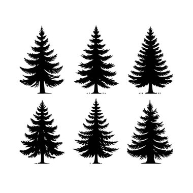 Siluet Katı Vektör Simgesi Noel Ağacı, Noel ağacı, Noel, Firavun, Tannenbaum, Evergreen, Conifer, Pine, Holiday, Şenlikli, Süslü, Mevsimlik Ağaç.