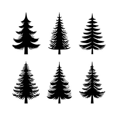 Siluet Katı Vektör Simgesi Noel Ağacı, Noel ağacı, Noel, Firavun, Tannenbaum, Evergreen, Conifer, Pine, Holiday, Şenlikli, Süslü, Mevsimlik Ağaç.