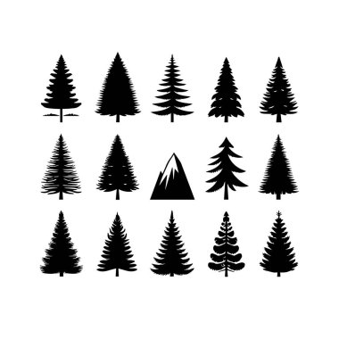 Siluet Katı Vektör Simgesi Noel Ağacı, Noel ağacı, Noel, Firavun, Tannenbaum, Evergreen, Conifer, Pine, Holiday, Şenlikli, Süslü, Mevsimlik Ağaç.