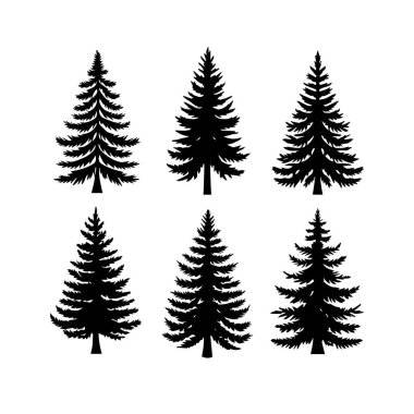 Siluet Katı Vektör Simgesi Noel Ağacı, Noel ağacı, Noel, Firavun, Tannenbaum, Evergreen, Conifer, Pine, Holiday, Şenlikli, Süslü, Mevsimlik Ağaç.