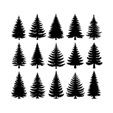 Siluet Katı Vektör Simgesi Noel Ağacı, Noel ağacı, Noel, Firavun, Tannenbaum, Evergreen, Conifer, Pine, Holiday, Şenlikli, Süslü, Mevsimlik Ağaç.