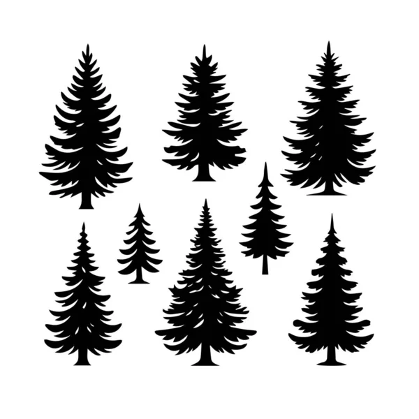 Siluet Katı Vektör Simgesi Noel Ağacı, Noel ağacı, Noel, Firavun, Tannenbaum, Evergreen, Conifer, Pine, Holiday, Şenlikli, Süslü, Mevsimlik Ağaç.