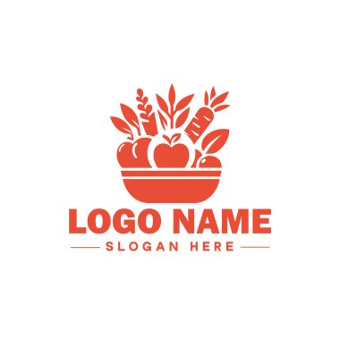 restoran, bar, kahve dükkanı, bbq, pastane, kafe, yemek logosu ve simge temiz düz modern minimalist iş logosu düzenlenebilir vektör tasarımı