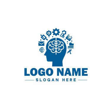 okul, üniversite, üniversite, enstitü ve simge için eğitim logosu temiz düz modern minimalist logo düzenlenebilir vektör