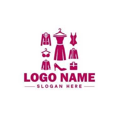 Moda logosu Lüks Cazibe Zarif Logo Simgesi Düz, modern, minimalist iş logosu