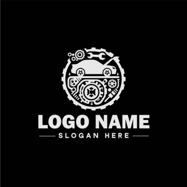 Otomotiv logosu oto bayii logosu oto tamir logosu simgesi simgesi