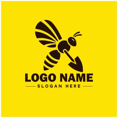 Arı logosu tatlım Bee modern minimalist iş logosu düzenlenebilir vektörü