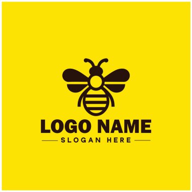 Arı logosu tatlım Bee modern minimalist iş logosu düzenlenebilir vektörü