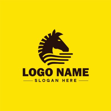 Zebra Logosu Zebra vahşi hayvan modern minimalist iş logosu düzenlenebilir vektörü