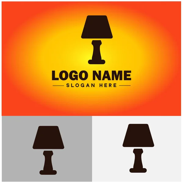 stock vector Lamp Logo bulb Light icon Company brand business logo template editable vector