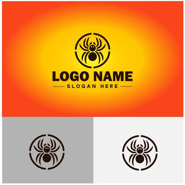 Şirket markası simgesi Spider Logo şablonu için Örümcek logosu ikonu grafikleri