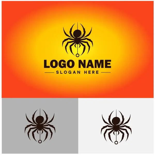 Şirket markası simgesi Spider Logo şablonu için Örümcek logosu ikonu grafikleri
