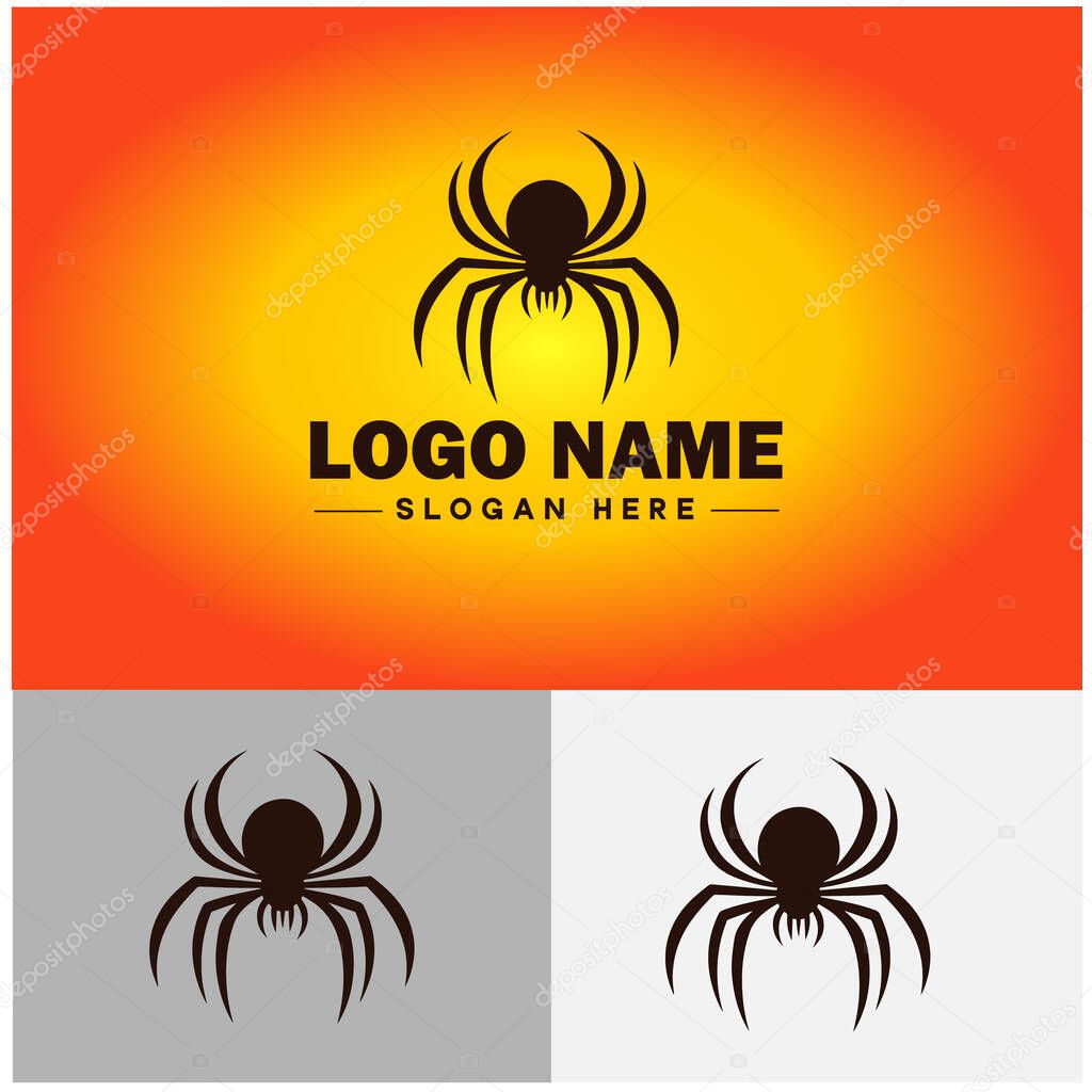 Spider logo vector art icon graphics for company brand business icon Spider Logo template