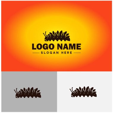 Caterpillar logo vektör sanat simgesi grafikleri ticari marka simgesi tırtıl logo şablonu