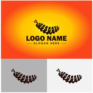 Caterpillar logo vektör sanat simgesi grafikleri ticari marka simgesi tırtıl logo şablonu