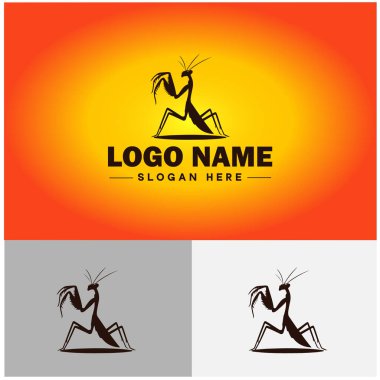 Mantis logo vector art icon graphics for business brand icon Mantis logo template clipart