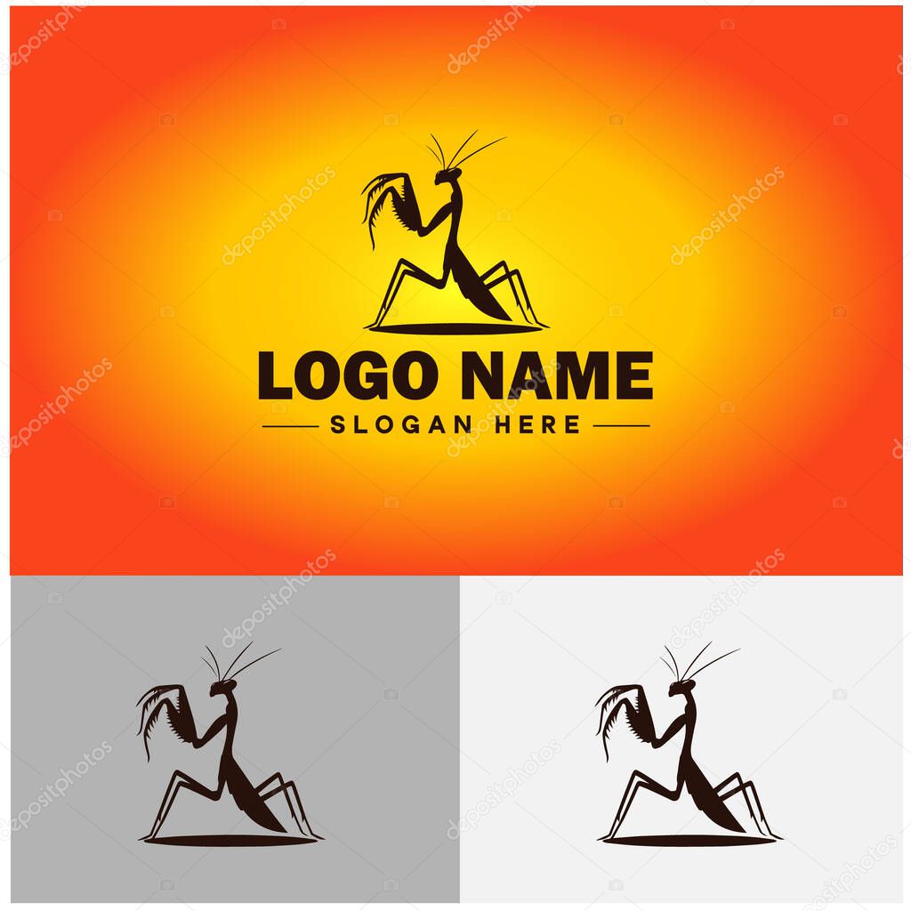 Mantis logo vector art icon graphics for business brand icon Mantis logo template
