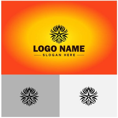 Ticari marka simgesi logo şablonu için yıldız logo ikonu grafikleri