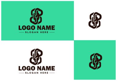 Ticari marka uygulama simgesi zinciri logo şablonu için simge logo grafik grafikleri