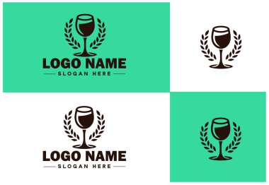 İş uygulaması simgesi logo şablonu için cam logo vektörü