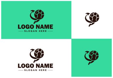 Football Soccer Ball ikonu takım oyunu turnuvası spor logosu modern düz iş logosu