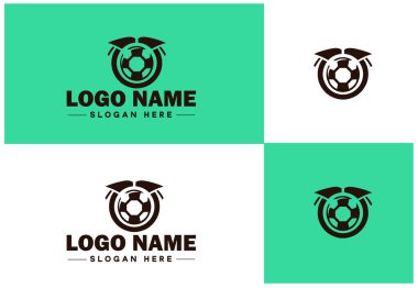 Football Soccer Ball ikonu takım oyunu turnuvası spor logosu modern düz iş logosu