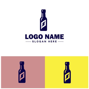 Acılı Sos Markası Baharat Sosu etiketi Pepper sos markası Chili sos şirketi düz logo işareti düzenlenebilir vektörü