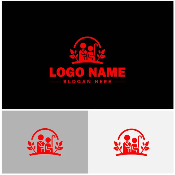 Yaşlı Bakımı ikonu Yaşlılar Bakımı Yaşlılar Bakımı Yaşlılar Yardım Düz logosu Düzenlenebilir Sembol Vektörü