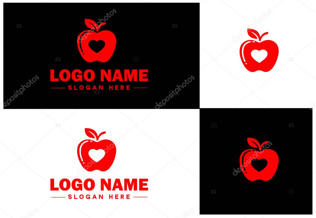 Nutritionist icon Dietitian Nutritional consultant Food specialist flat logo sign symbol editable vector