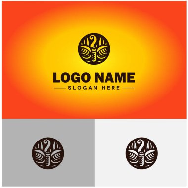 Puro Salonu simgesi Puro Çubuğu Sigara İçme Salonu Düz Logo Logosu Düzenlenebilir Sembol Vektörü