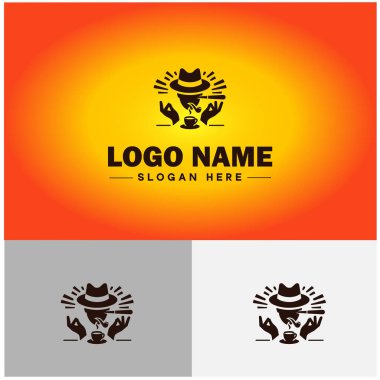 Puro Salonu simgesi Puro Çubuğu Sigara İçme Salonu Düz Logo Logosu Düzenlenebilir Sembol Vektörü