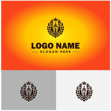 Puro Salonu simgesi Puro Çubuğu Sigara İçme Salonu Düz Logo Logosu Düzenlenebilir Sembol Vektörü