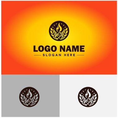 Puro Salonu simgesi Puro Çubuğu Sigara İçme Salonu Düz Logo Logosu Düzenlenebilir Sembol Vektörü