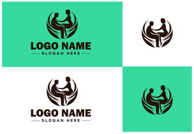 İlişki Danışmanlığı İkonları Terapisi Evlilik Danışmanlığı İlişki Koçluğu Düz logo Sembolü Düzenlenebilir Vektörü