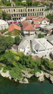Bosna ve Herzegovina 'daki en büyük şehir manzarası. yüksek kaliteli fotoğraf
