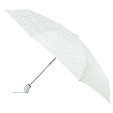 Açılmış şemsiye kırpma yolu ile beyaz arkaplanda izole edildi. Şemsiye ve kabzası. kopyalama alanı, tasarım şablonu modelleme, markalaşma, reklam vb. Stüdyo Fotoğraf Çekimi