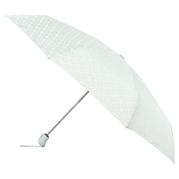 Açılmış şemsiye kırpma yolu ile beyaz arkaplanda izole edildi. Şemsiye ve kabzası. kopyalama alanı, tasarım şablonu modelleme, markalaşma, reklam vb. Stüdyo Fotoğraf Çekimi