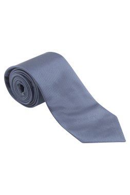 Boyunbağı (kravat) beyaz arkaplan + kırpma yolu üzerinde izole bir şekilde sarıldı.