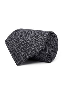 Boyunbağı (kravat) beyaz arkaplan + kırpma yolu üzerinde izole bir şekilde sarıldı.