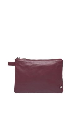 Gümüş fermuarlı kesesi temiz beyaz bir arkaplanda sergilenir. Bu minimalist ve şık aksesuar günlük kullanım için idealdir.