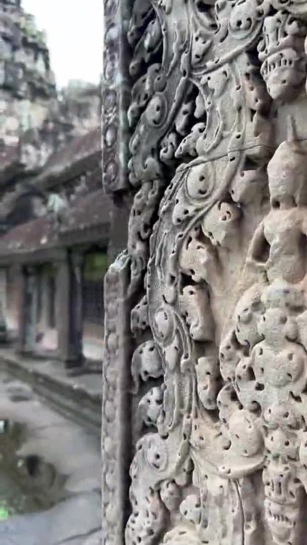 Темпл Ангкор Ват Камбоджа — стокове відео