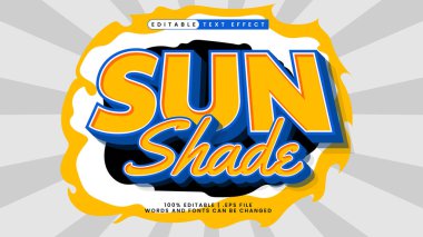 3D metin efekti güneş tonu
