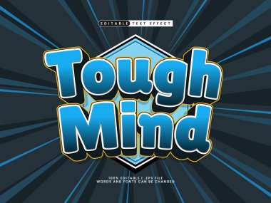 sert zihin düzenlenebilir metin efekti