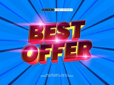 En iyi teklif 3d düzenlenebilir metin efekti satışı