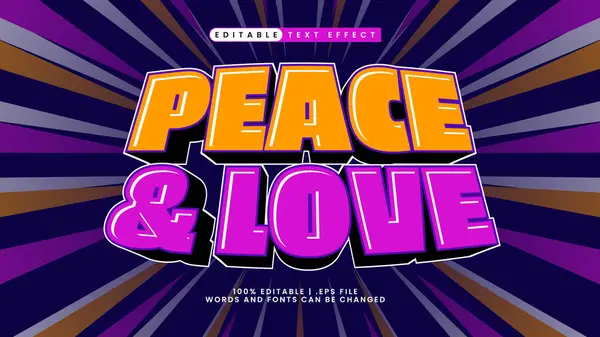 3D metin barış ve aşkı etkiler