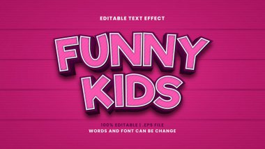 Modern 3D tarzında düzenlenebilir komik çocuklar