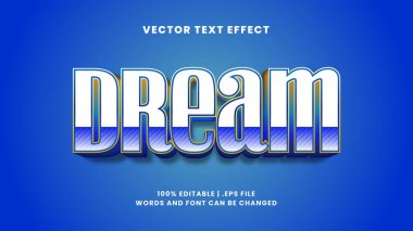 Basit, modern 3d düzenlenebilir metin efekti