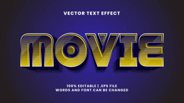 Modern ve parlak metin biçiminde 3d düzenlenebilir metin efekti