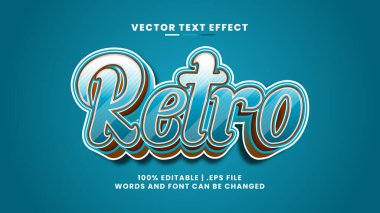 Retro editable text effect